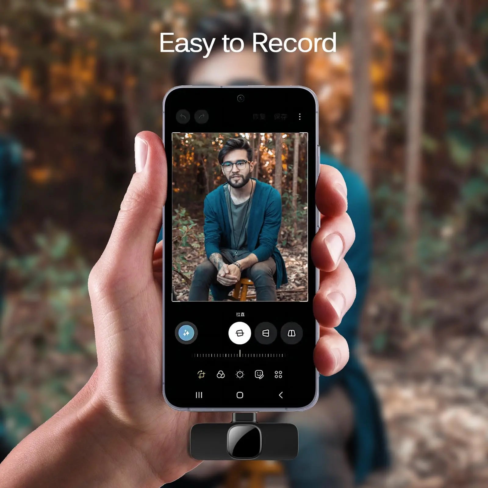 Wireless Lapel Microphone Noise Reduction for Iphone Android Plug-And-Play Professional Recording Phone Mic for Live Streaming Shorts Videos Tiktok Youtube Vlog Interview Online Classes,Usb Rechargeable Wireless Microphone, Audio Devices