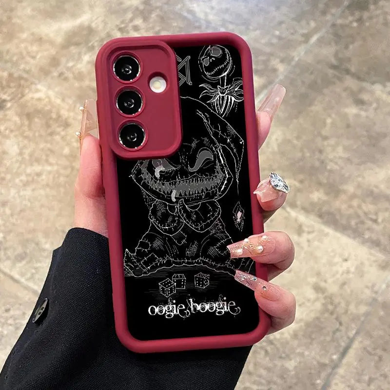 Soft Case for Samsung S26 S23 Ultra S24 plus S25 S22 Shockproof Drop Protection Rugged Durable Oogie Boogie Advanced Fashion Gift Silicone Cover