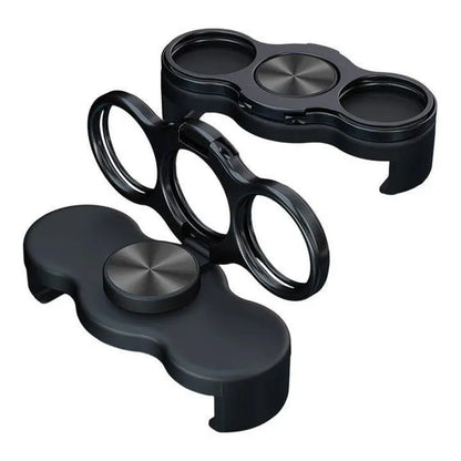 360 Rotation Finger Ring Stand for Phone Dual Loop Folding Mobile Holder Desktop Clip Lazy Bracket