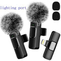 Wireless Lapel Microphone Noise Reduction for Iphone Android Plug-And-Play Professional Recording Phone Mic for Live Streaming Shorts Videos Tiktok Youtube Vlog Interview Online Classes,Usb Rechargeable Wireless Microphone, Audio Devices