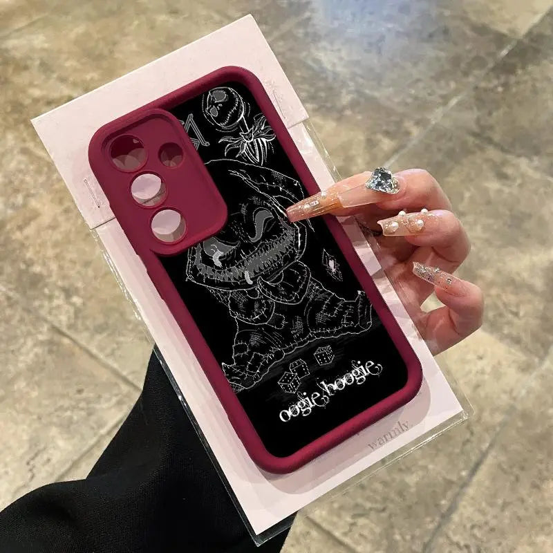 Soft Case for Samsung S26 S23 Ultra S24 plus S25 S22 Shockproof Drop Protection Rugged Durable Oogie Boogie Advanced Fashion Gift Silicone Cover
