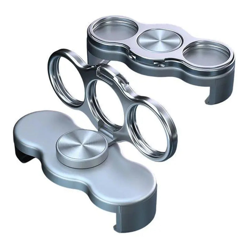 360 Rotation Finger Ring Stand for Phone Dual Loop Folding Mobile Holder Desktop Clip Lazy Bracket