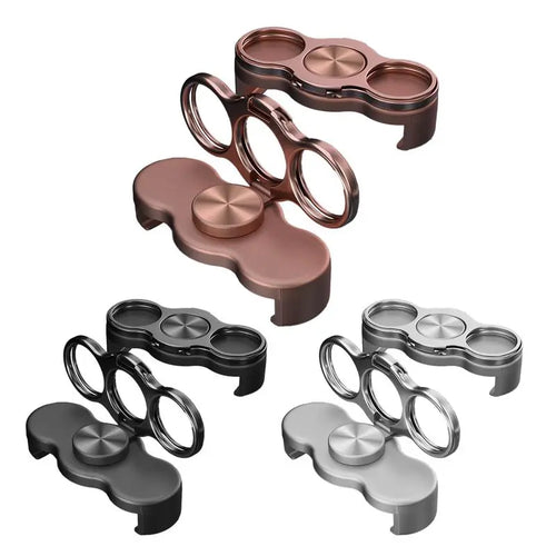 360 Rotation Finger Ring Stand for Phone Dual Loop Folding Mobile Holder Desktop Clip Lazy Bracket