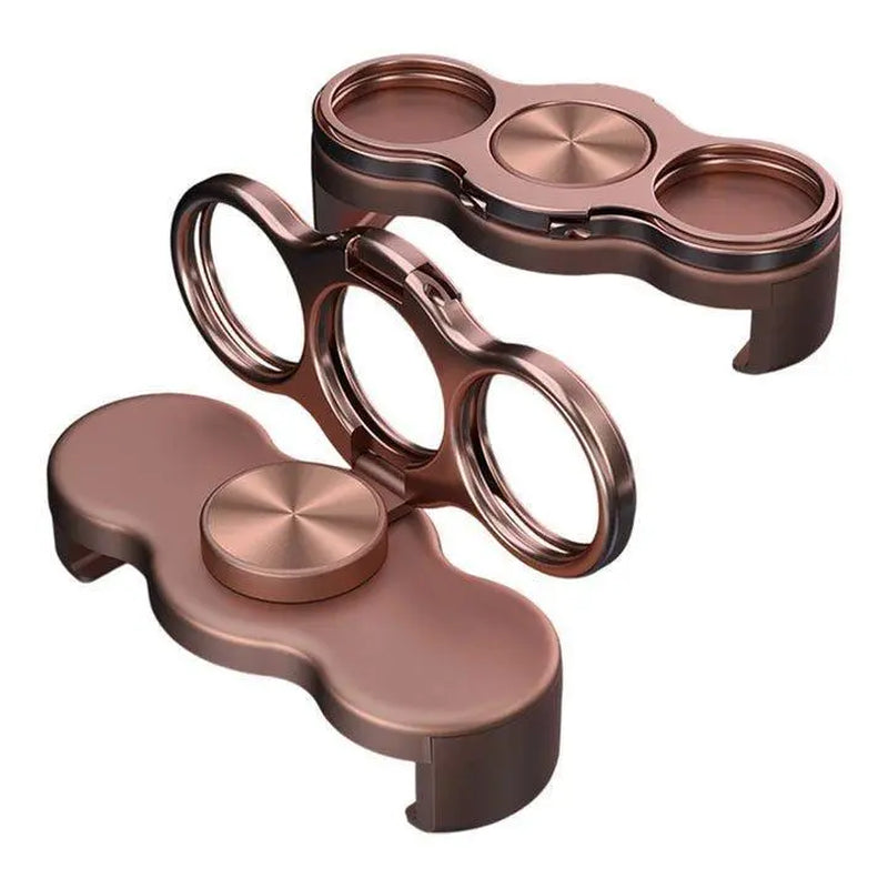 360 Rotation Finger Ring Stand for Phone Dual Loop Folding Mobile Holder Desktop Clip Lazy Bracket